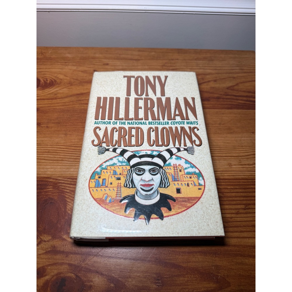 Sacred Clowns Tony Hillerman Fiction Mystery Novel Book 1st Edition 1993